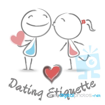 Dating Etiquette Indicates Date Chivalry And Respect Stock Image