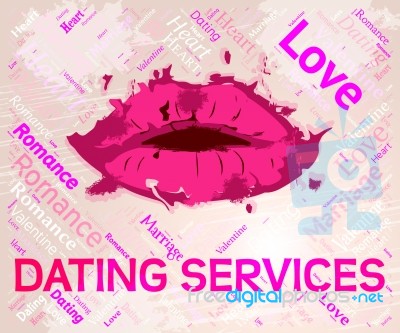Dating Services Indicates Web Site And Business Stock Image