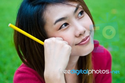 Daydreaming Stock Photo