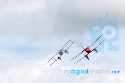 De Havilland Dh90 Dragonfly And Dragon Rapide At Shoreham Airsho… Stock Photo De Havilland Dh90 Dragonfly And Dragon Rapide At Shoreham Airsho… Stock Photo