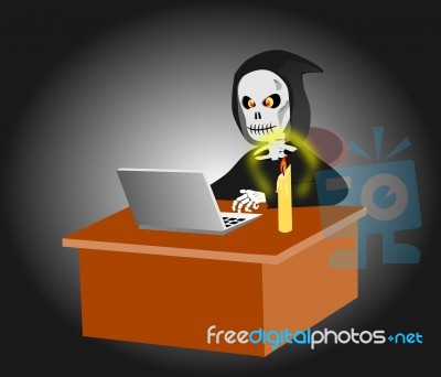 Dead Man Working Stock Image