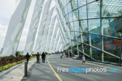 December 8, 2016 Singapore. Building In The Park Gardens By The Stock Photo