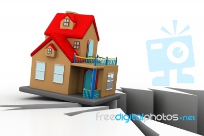 Declining Property Prices Stock Image