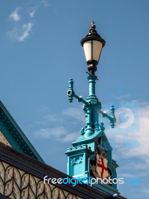 Decorative Lamppost On Tower Bridge Stock Photo