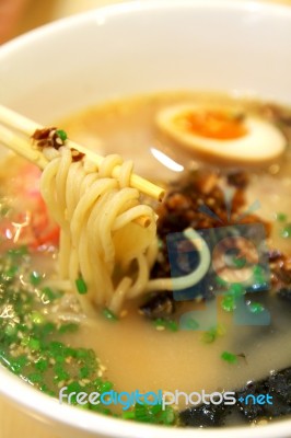 Delicious Japanese Ramen  Stock Photo