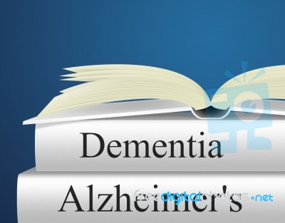 Dementia Alzheimers Represents Alzheimer's Disease And Confusion… Stock Image