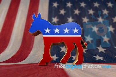 Democrat Party Symbol Stock Image