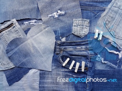 Denim Texture Stock Photo