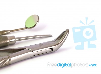 Dental Tools And Equipment Stock Photo