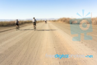 Desert Landscape In Southern Namibia Stock Photo