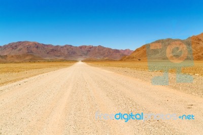 Desert Landscape Near Sesriem In Namibia Stock Photo