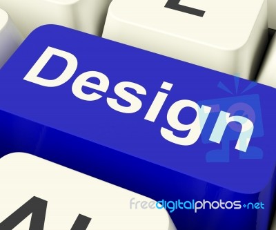 Design Computer Key Stock Image