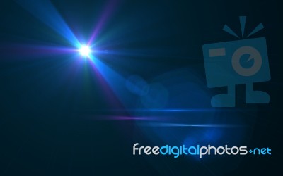 Design Template - Star, Sun With Lens Flare. Rays Background Stock Image