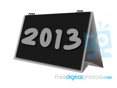 Desktop Calendar Year 2013 Stock Image