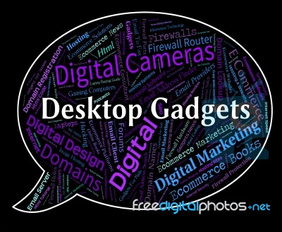 Desktop Gadgets Meaning Mod Con And Inventions Stock Image