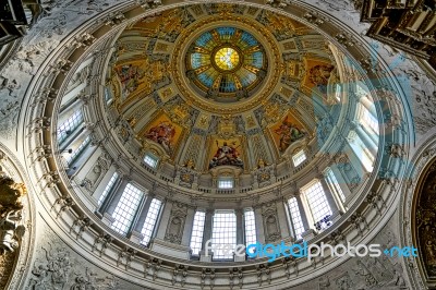 Detail Of The Ceiling In Berlin Cathedral Stock Photo