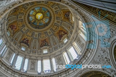 Detail Of The Ceiling In Berlin Cathedral Stock Photo