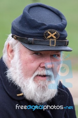 Detling, Kent/uk - August 29 : Man In Costume At The Military Od… Stock Photo
