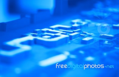 Diagonal Vivid Pcb Board Illustration Background Stock Photo