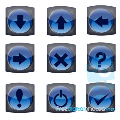 Different Button Sets Stock Image