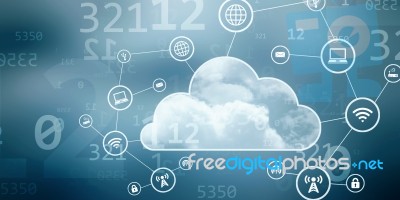 Digital Abstract Technology Background,2d Illustration Stock Image