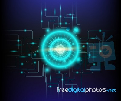 Digital Technology Concept Background Stock Image