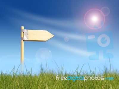 Direction Sign Stock Photo