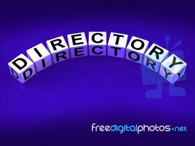 Directory Blocks Show Data Organized In Order Stock Image