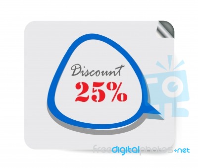 Discount Label Stock Image