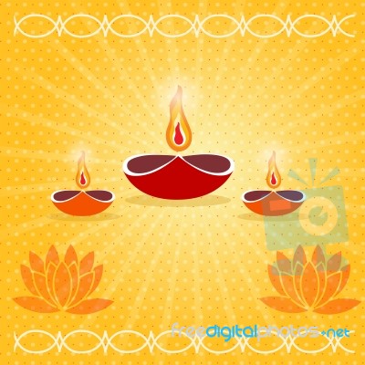 Diwali Card Stock Image