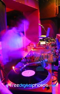 DJ Music instruments Stock Photo