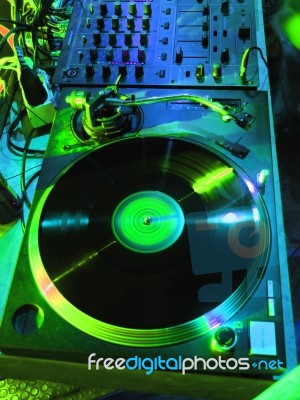 DJ Music instruments Stock Photo