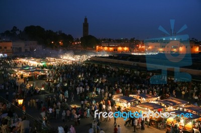 Djemaa El Fna, Marrakech Stock Photo