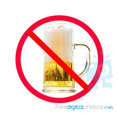 Do Not Drink Alcohol Stock Photo