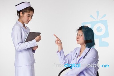 Doctor And A Nurse Stock Photo Doctor And A Nurse Stock Photo