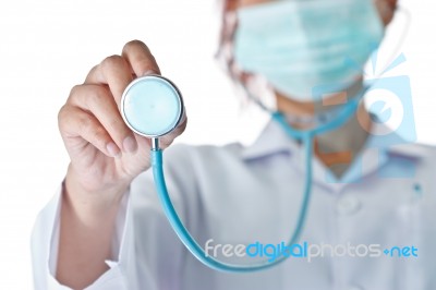 Doctor And Stethoscope Stock Photo