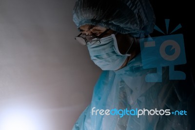 Doctor In Surgery Stock Photo