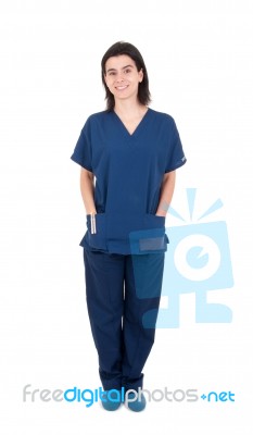 Doctor Wearing Uniform Stock Photo