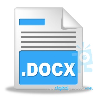 Document File Represents Records Data And Archives Stock Image