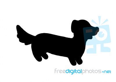 Dog Logo Isolated On White Stock Image