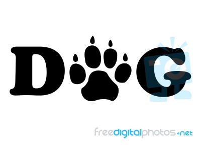 Dogs Paw Shows Pedigree Canine And Doggie Stock Image