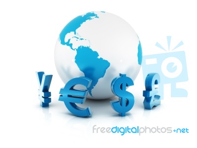 Dollar And Euro Stock Image