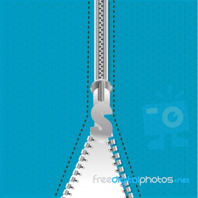 Dollar Zip Stock Image Dollar Zip Stock Image