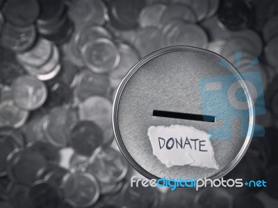 Donation Box Stock Photo
