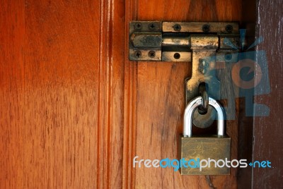 Door Locked Stock Photo