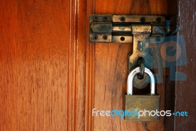 Door Locked Stock Photo