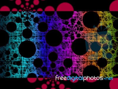 Dots Background Shows Small And Big Circles Stock Image