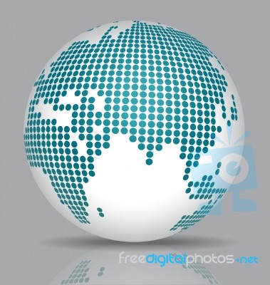Dotted Globes Stock Image