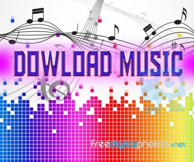Download Music Means Sound Tracks And Data Stock Image