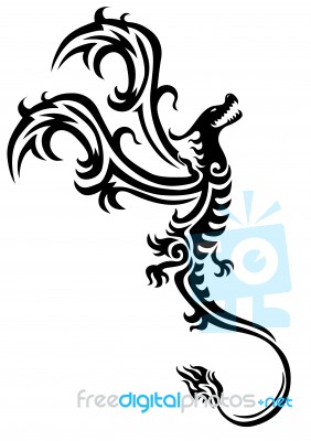 Dragon Tattoo Stock Image